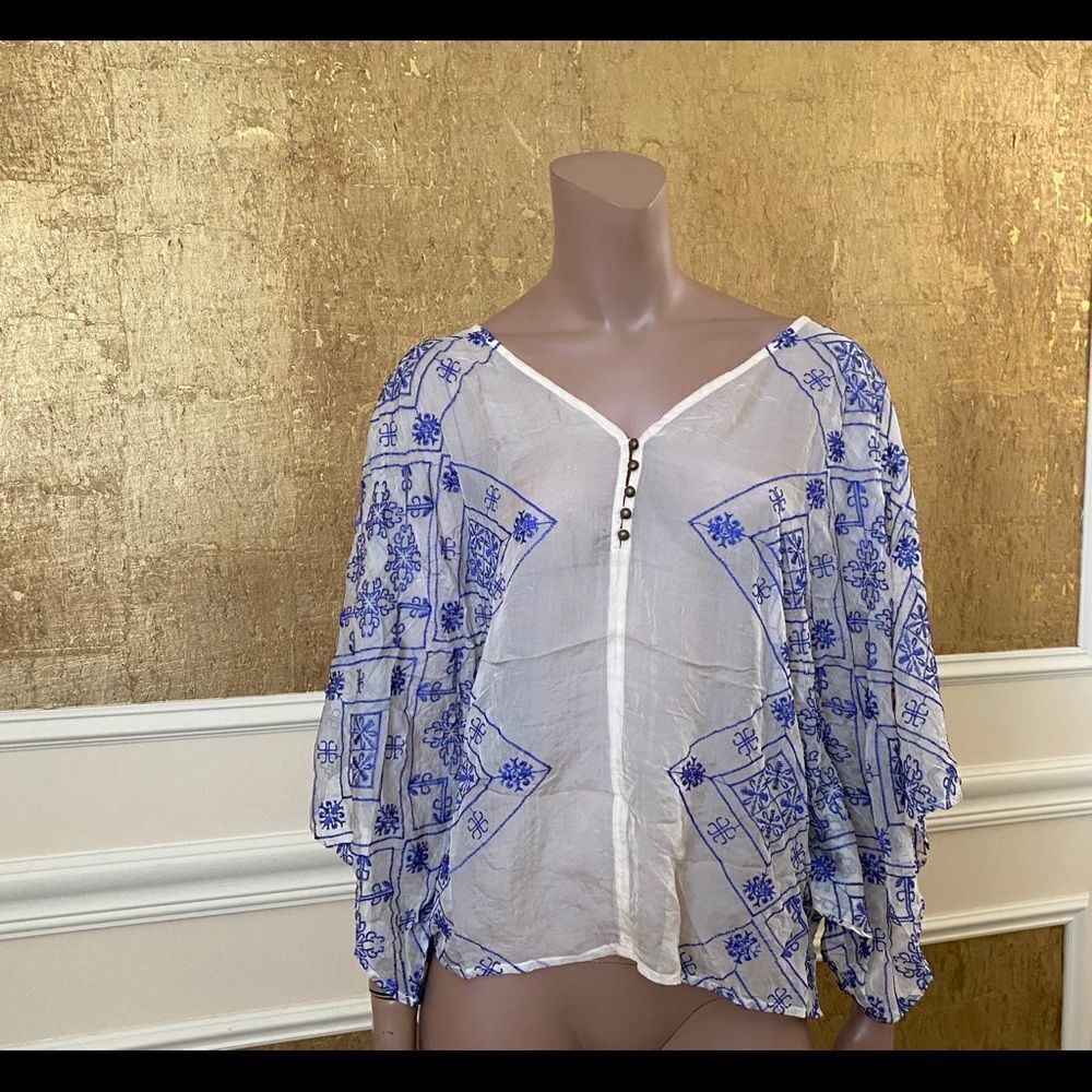 Twelfth Street By Cynthia Vincent silk blouse M
